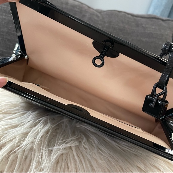 BOTTEGA VENETA Patent Leather Black Frame Bag - Picture 13 of 13